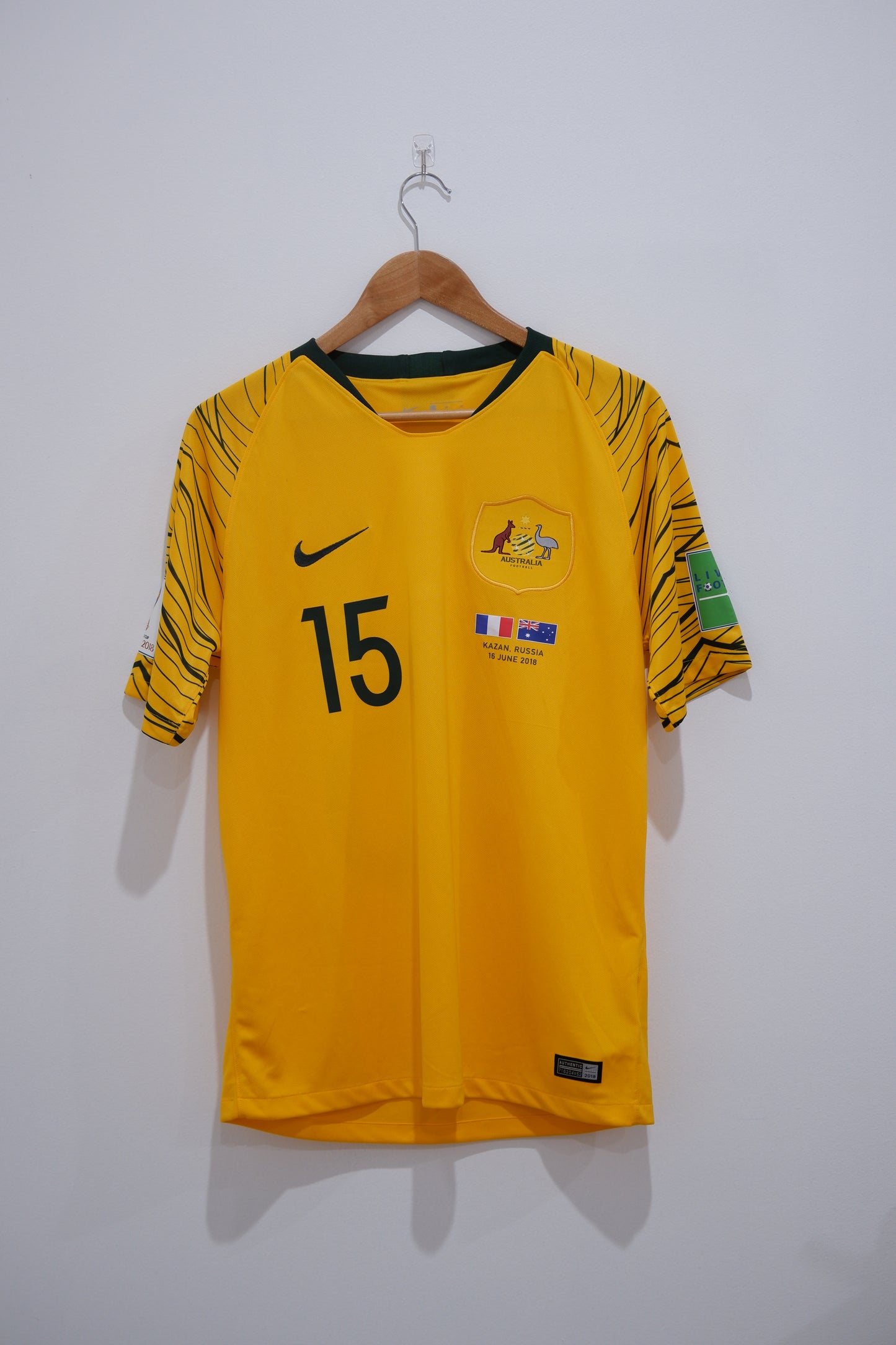 Nike Australia Home Jedinak World Cup 2018 (vs France Print) – M